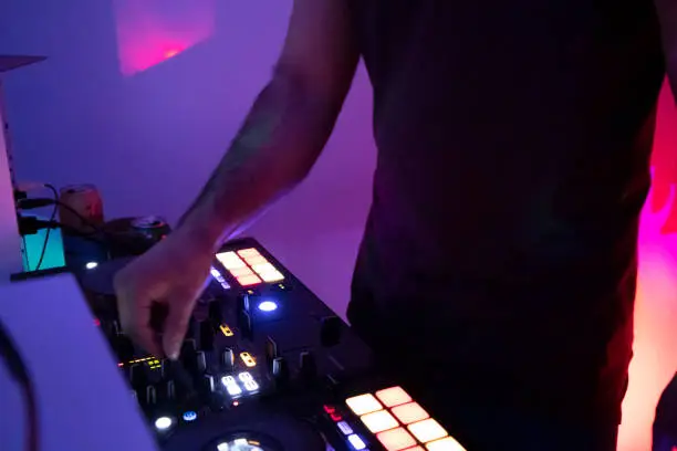 Dj, Night, Home interior, Party - social event, Playing