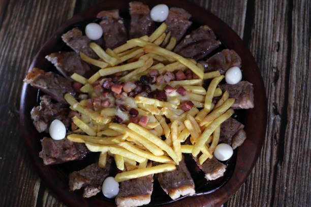 istock Meal with salad - steak and fries 1354215934