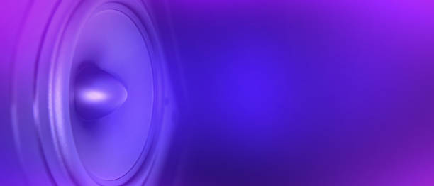 istock Multimedia speaker system with different speakers. Hi fi audio stereo system sound speakers. 1354217265