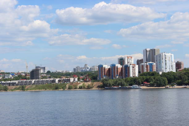 istock Samara city - view from the Volga River 1354219760