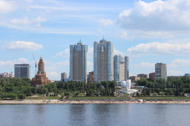 istock Samara city - view from the Volga River 1354219762