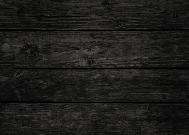 istock Black wood color texture horizontal for background. Surface light clean of table top view. Natural patterns for design art work and interior or exterior. Grunge old white wood board wall pattern 1354220622
