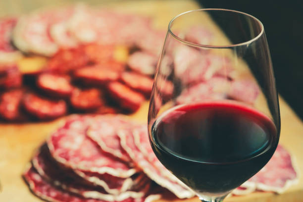 istock glass of red wine with snacks 1354221819
