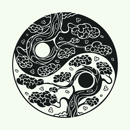 Vector engraving illustration for your oriental art.