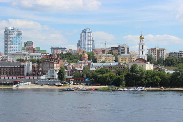 istock Samara city - view from the Volga River 1354225986