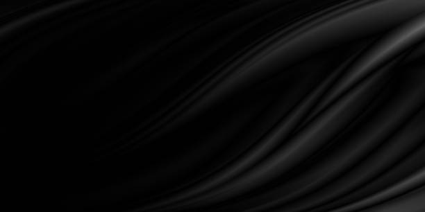 istock Black cloth background with copy space 3d illustration 1354228214