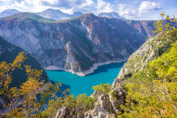 istock Piva lake in the Montenegro 1354232360