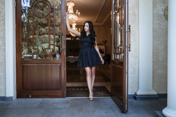 istock The alluring brunette in luxury interior. 1354234673