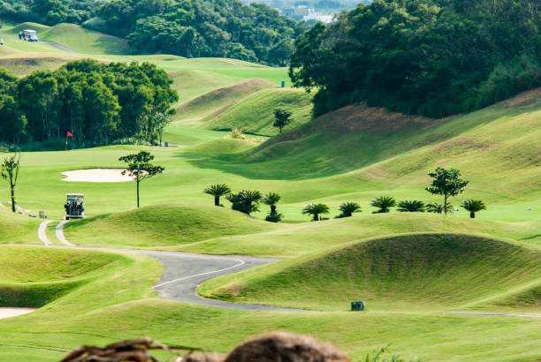 istock beautiful golf place with nice green color, Taiwan 1354238868