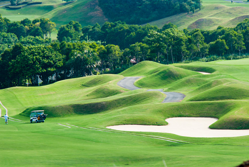 The beautiful golf place with nice green color, Taiwan