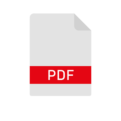 Pdf download square button, eps10 vector illustration