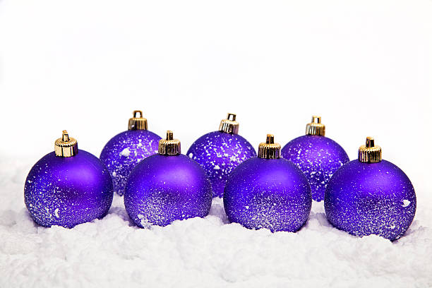 istock christmas ornaments in snow 135424113