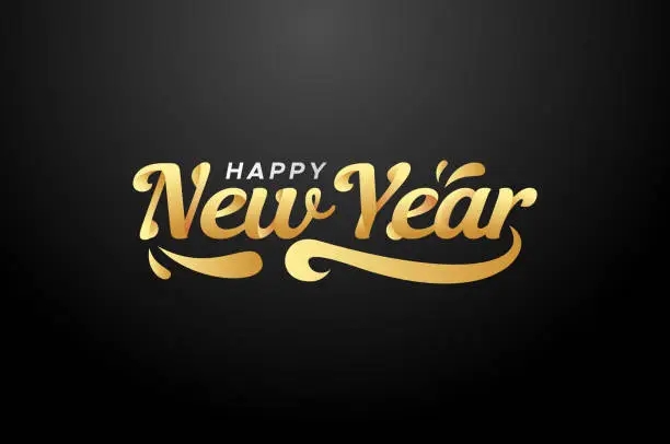 Vector illustration of Happy New Year 2022 Design Background For Greeting Moment