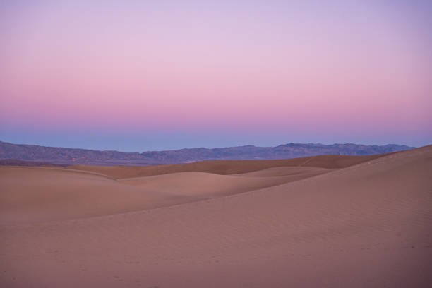 istock Pinks and Purples Of Sunset Over Mesquite Dunes 1354245489