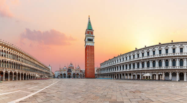 istock Square Piazza San Marco sunset panorama, Venice, Italy 1354249671