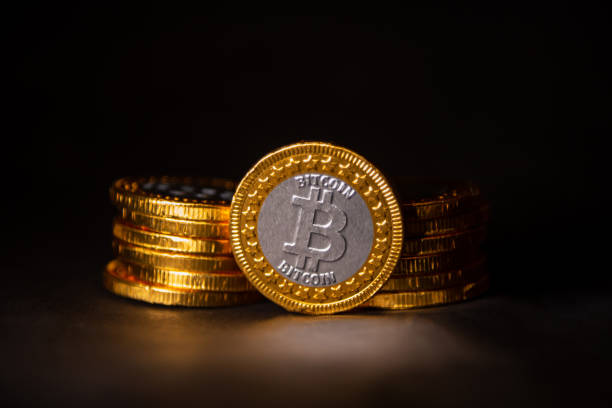 istock Bitcoin BTC Cryptocurrency Coins. Stock Market Concept. 1354253268