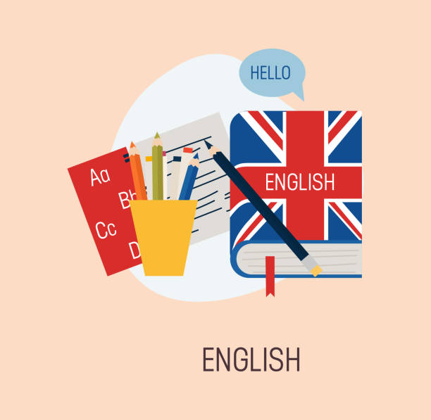 ilustraciones, imágenes clip art, dibujos animados e iconos de stock de icono de la educación escolar - usa england