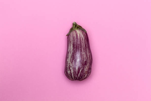 istock tiger eggplant isolated on a pink background 1354254863
