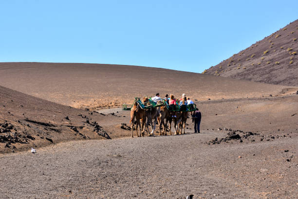 istock Volcanic landscapes on Timanfaya. 1354255700
