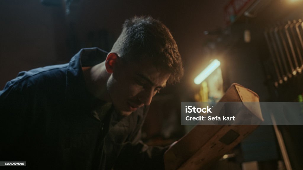 Man Using Wielding Machine Blacksmith Handsome Man With Welding Shield Using Welding Machine For ...