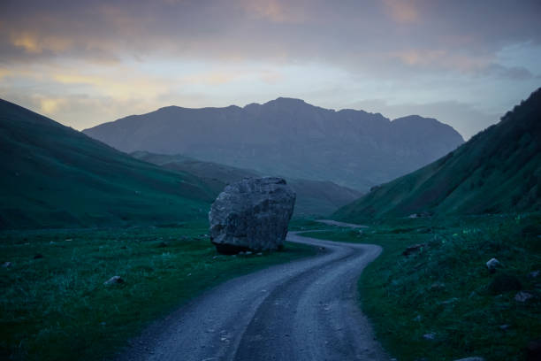 istock Mountain road to Midagrabin waterfalls 1354262716