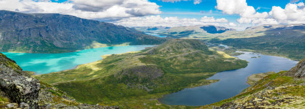 istock Valley Leirungsdalenfrom mountain Knutshoe in Norway 1354264593