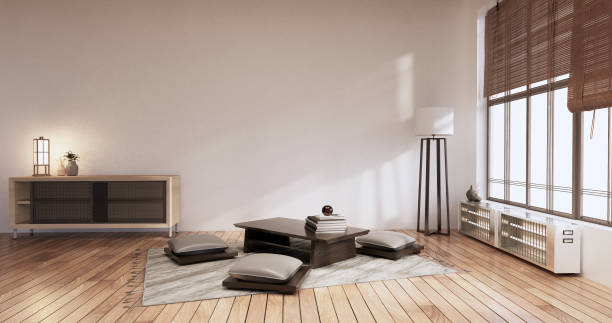 istock Modern living room minimalist design, 3d rendering 1354271196
