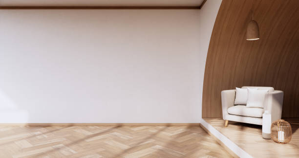 istock Minimalist interior ,Sofa furniture and plants, modern room design.3D rendering 1354273930