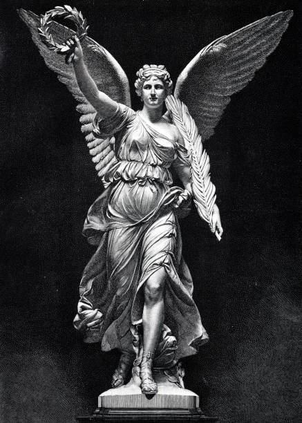 The Goddess Of Victory By Fritz Schaper In The Berlin Hall Of Fame向量圖形及更多天使圖片- iStock