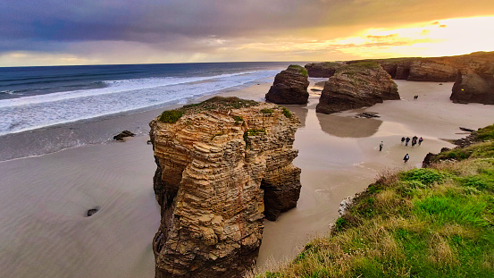 Beach of the Cathedrals in Ribadeo, Spain