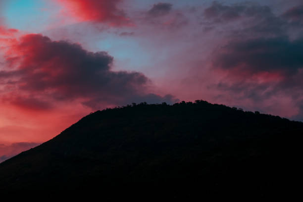 istock Sunset seen from Copacabana in Rio 1354287452