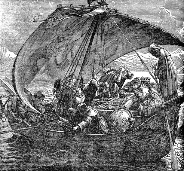 istock Le Morte d'Arthur (The Death of Arthur), Painting by Joseph Noel Paton - 19th Century 1354288326