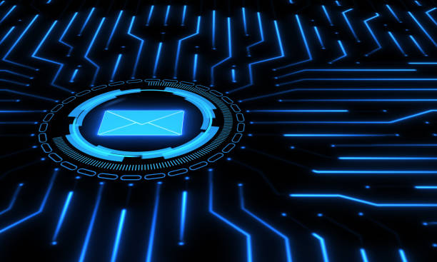 istock The concept of transferring data via email. Copy space 1354293167