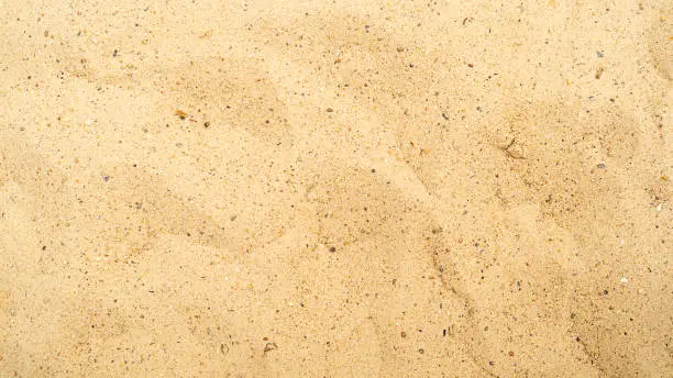 Texture of sand on the beach background pattern.