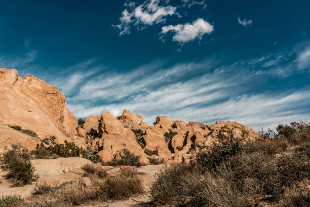 istock Jagged rock formations in the southern California desert 1354303308
