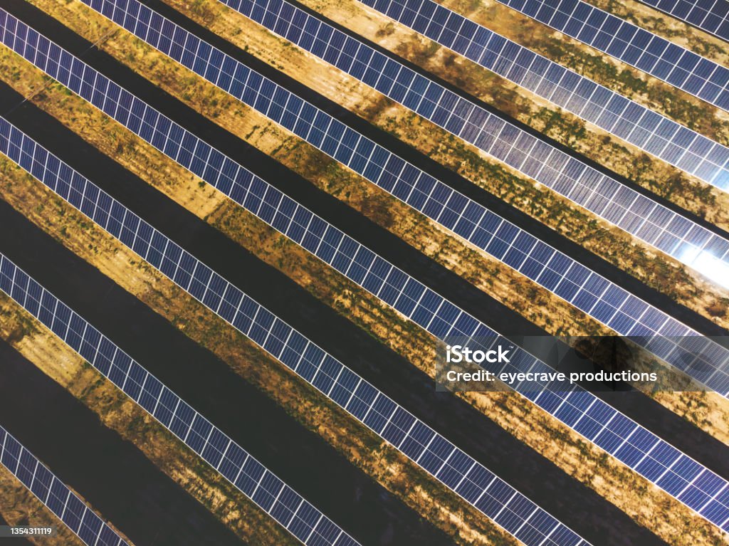 Geometric Solar Pattern Diagonal Geometric Pattern From Above Solar Panel Field Green Energy ...