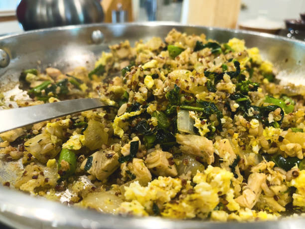 istock Fried Rice with Eggs and Vegetables and Chicken Photo Series 1354311247
