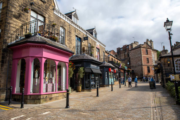 Montpellier Mews in Harrogate, North Yorkshire stock photo