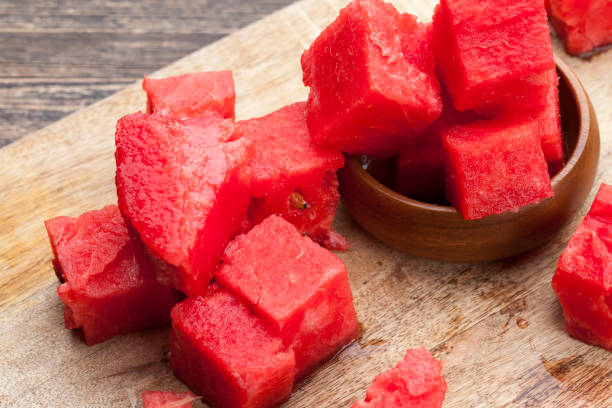 istock sliced red ripe watermelon close up 1354314584