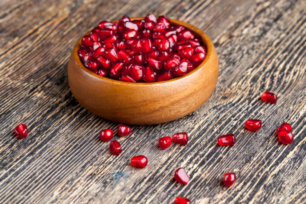 istock red ripe pomegranate seeds in a plate 1354314586