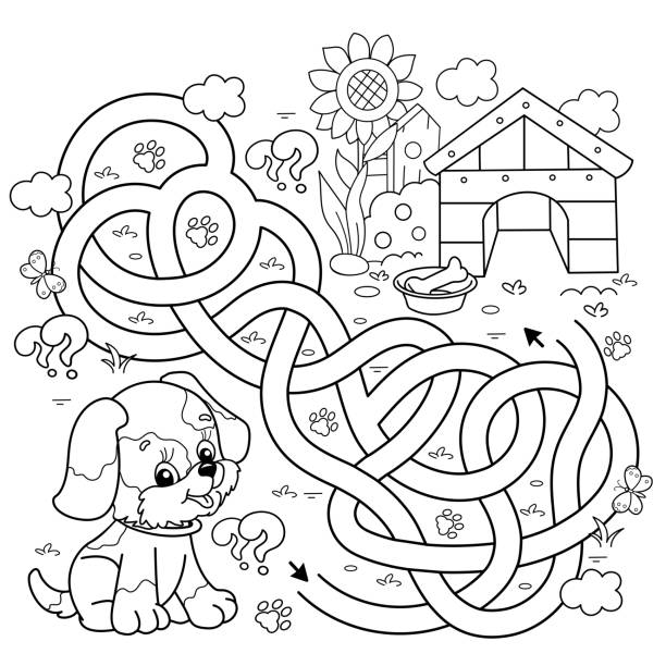 640+ Dog Maze Stock Illustrations, Royalty-Free Vector Graphics & Clip Art  - iStock