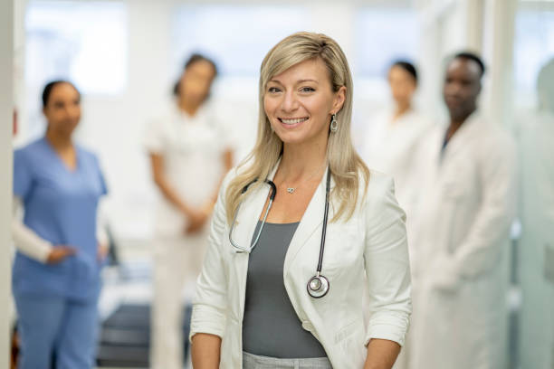 istock Female Doctor Portrait 1354316798