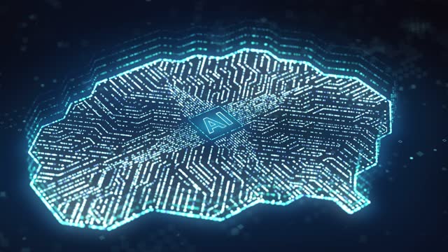 AI microprocessor transfer digital data through brain circuit computer