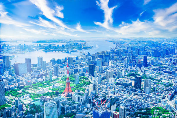 istock Aerial view of downtown Tokyo 1354326451