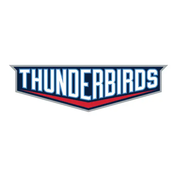 Vector illustration of Thunderbirds Word Mark