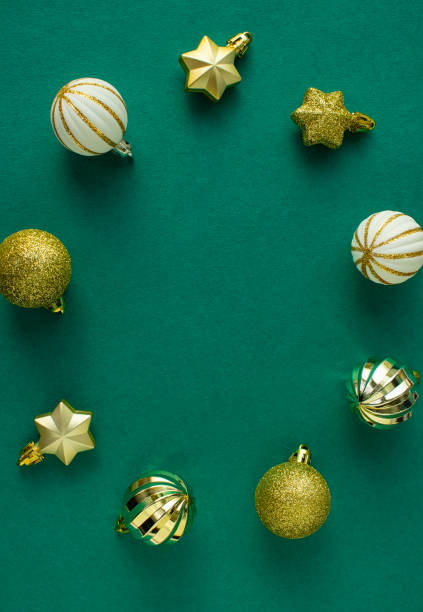 istock Christmas with a green background 1354336860