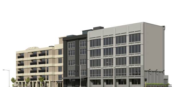 istock City modern buildings isolated on white background 3d illustration 1354342407