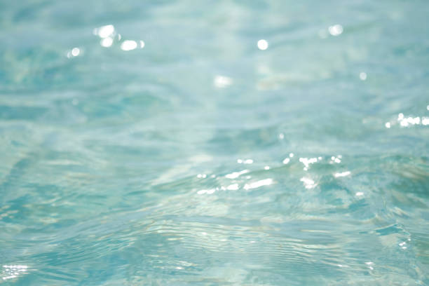 High angle view of seawater surface texture background of the deep sea.