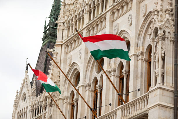 istock Facade of Hungarian parliament 1354361084