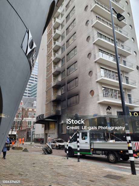 Cleaning Up Riots People Working On Assessing And Cleaning Up After Fire Damage With ...